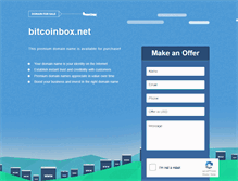 Tablet Screenshot of bitcoinbox.net